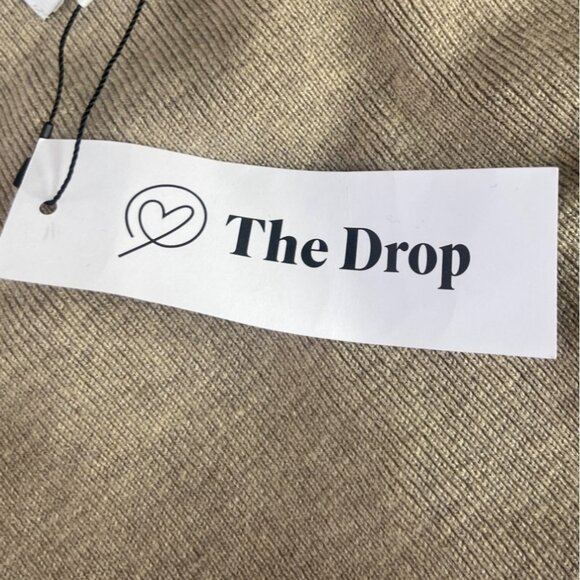 The Drop Catalina Bralette Knit Crop Top Womens 5x Heather Sand New - Picture 9 of 9